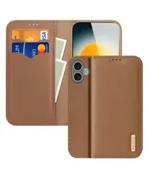 Dux Ducis Hivo Apple iPhone 17 Hoesje RFID Book Case Bruin afbeelding