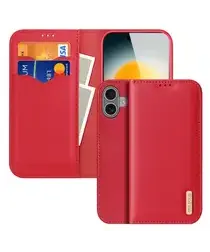 Dux Ducis Hivo Apple iPhone 17 Hoesje RFID Book Case Rood afbeelding