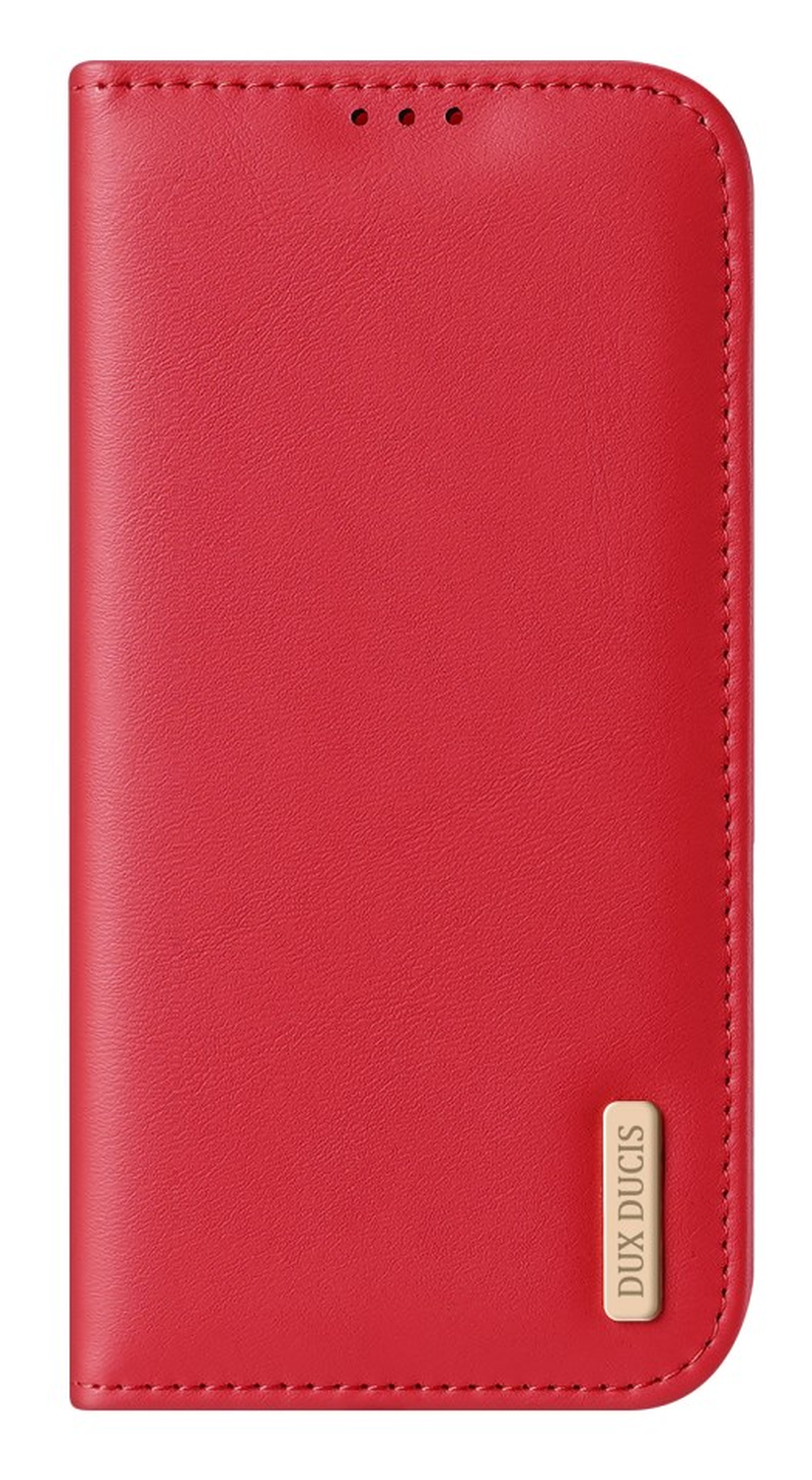 Dux Ducis Hivo Apple iPhone 17 Hoesje RFID Book Case Rood afbeelding 2