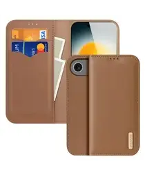 Dux Ducis Hivo Apple iPhone Air Hoesje RFID Book Case Bruin afbeelding