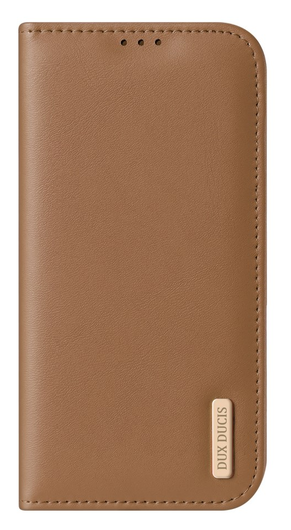 Dux Ducis Hivo Apple iPhone 17 Air Hoesje RFID Book Case Bruin afbeelding 2