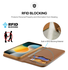 Dux Ducis Hivo Apple iPhone 17 Air Hoesje RFID Book Case Bruin afbeelding 4