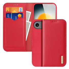 Dux Ducis Hivo Apple iPhone 17 Air Hoesje RFID Book Case Rood