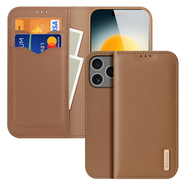 Dux Ducis Hivo Apple iPhone 17 Pro Hoesje RFID Book Case Bruin