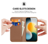 Dux Ducis Hivo Apple iPhone 17 Pro Max Hoesje RFID Book Case Bruin afbeelding 3