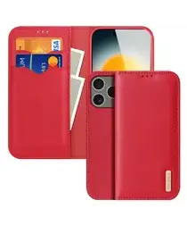 Dux Ducis Hivo Apple iPhone 17 Pro Max Hoesje RFID Book Case Rood afbeelding