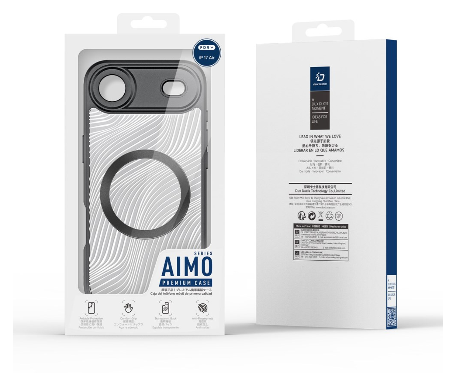Dux Ducis Aimo Apple iPhone 17 Air Hoesje MagSafe Back Cover Zwart afbeelding 9