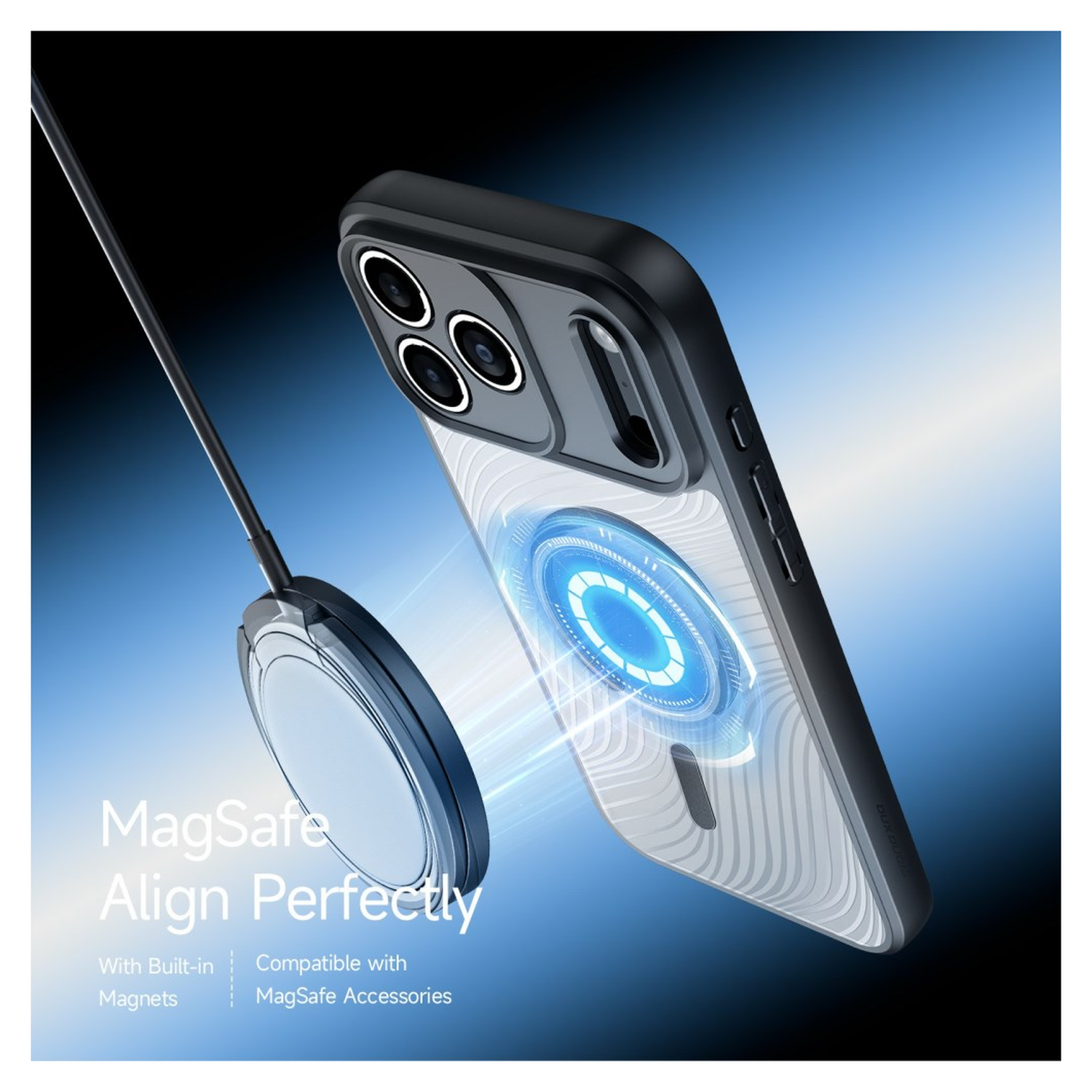 Dux Ducis Aimo Apple iPhone 17 Pro Hoesje MagSafe Back Cover Zwart afbeelding 3