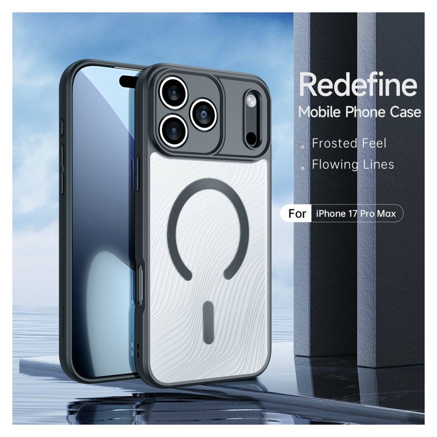 Dux Ducis Aimo Apple iPhone 17 Pro Max Hoesje MagSafe Back Cover Zwart afbeelding 4