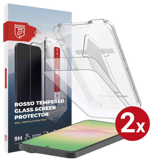 Rosso Samsung Galaxy A56 / S24 FE Tempered Glass met Installatietray (2-Pack) afbeelding 1