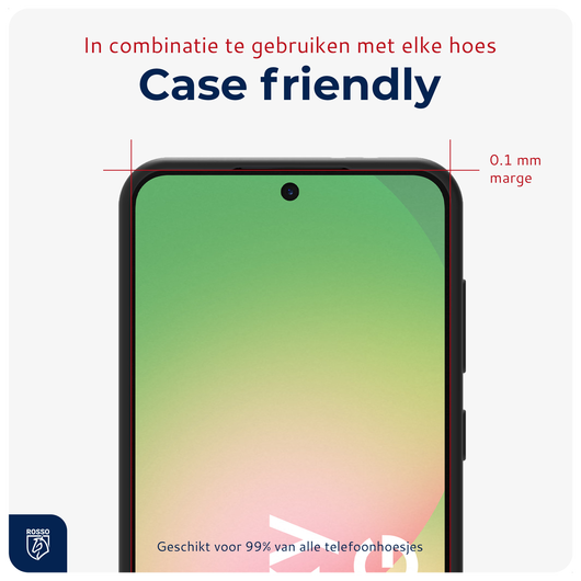 Rosso Samsung Galaxy A56 / S24 FE Tempered Glass met Installatietray (2-Pack) afbeelding 9