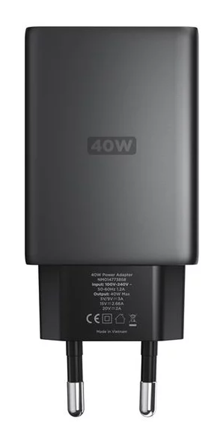 Nomad AC Adapter 40W USB-C GaN Snellader Power Delivery Zwart afbeelding 1