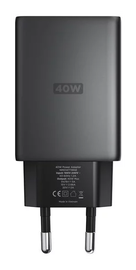 Nomad AC Adapter 40W USB-C GaN Snellader Power Delivery Zwart