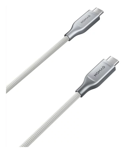 Nomad Kevlar USB-C naar USB-C Kabel 240W Power Delivery Fast Charge 1.5M Wit afbeelding 2