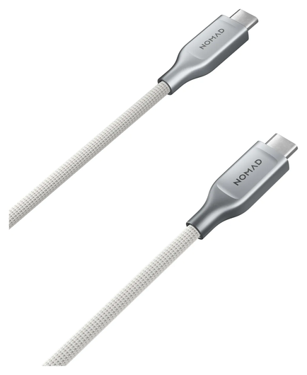 Nomad Kevlar USB-C naar USB-C Kabel 240W Power Delivery Fast Charge 3M Wit afbeelding 2