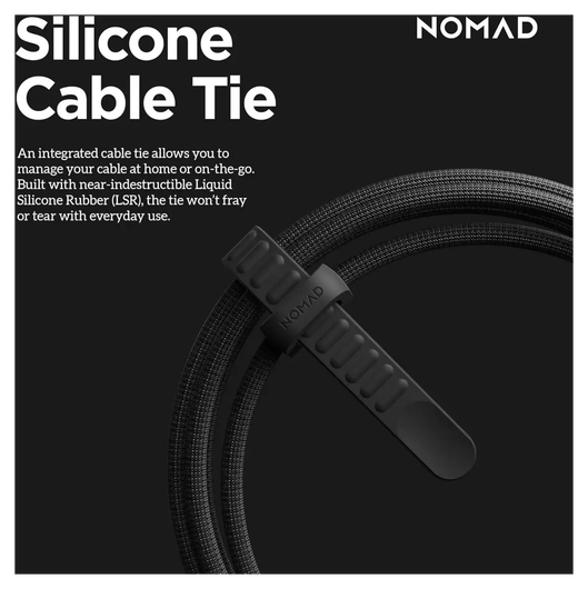 Nomad Kevlar USB-C naar USB-C Kabel 240W Power Delivery Fast Charge 3M Wit afbeelding 7