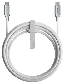 Nomad Kevlar USB-C naar USB-C Kabel 240W Power Delivery Fast Charge 3M Wit