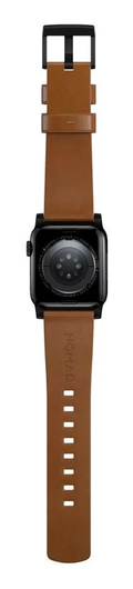 Nomad Modern Leather Band Apple Watch 46/49MM English Tan afbeelding 5