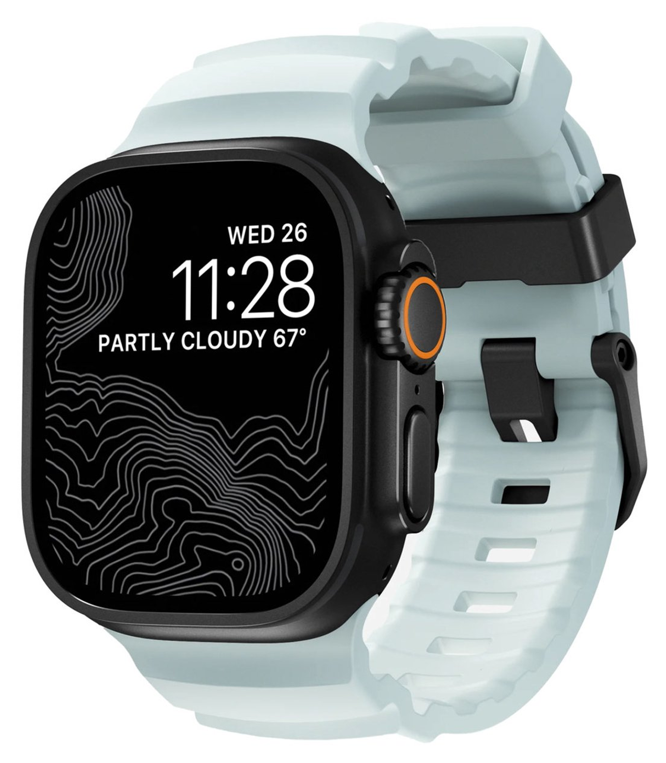 Nomad Rocky Point - Apple Watch Band - 1-10/SE/Ultra - 49/46/45/44/42MM - Blauw afbeelding 1