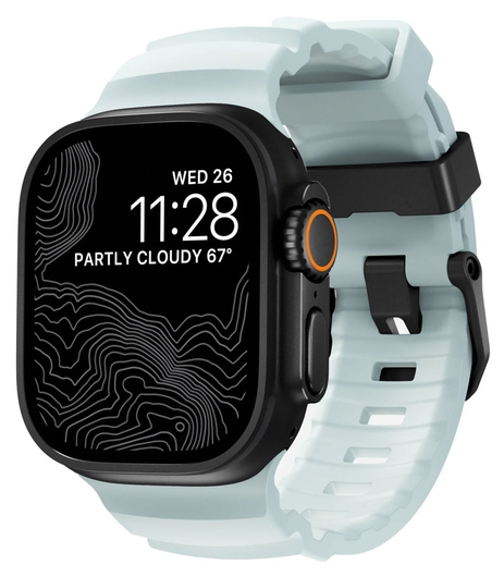 Nomad Rocky Point - Apple Watch Band - 1-10/SE/Ultra - 49/46/45/44/42MM - Blauw afbeelding 1