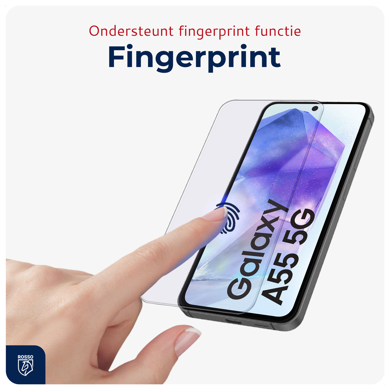 Rosso Samsung Galaxy A55 Tempered Glass met Installatietray (2-Pack) afbeelding 2