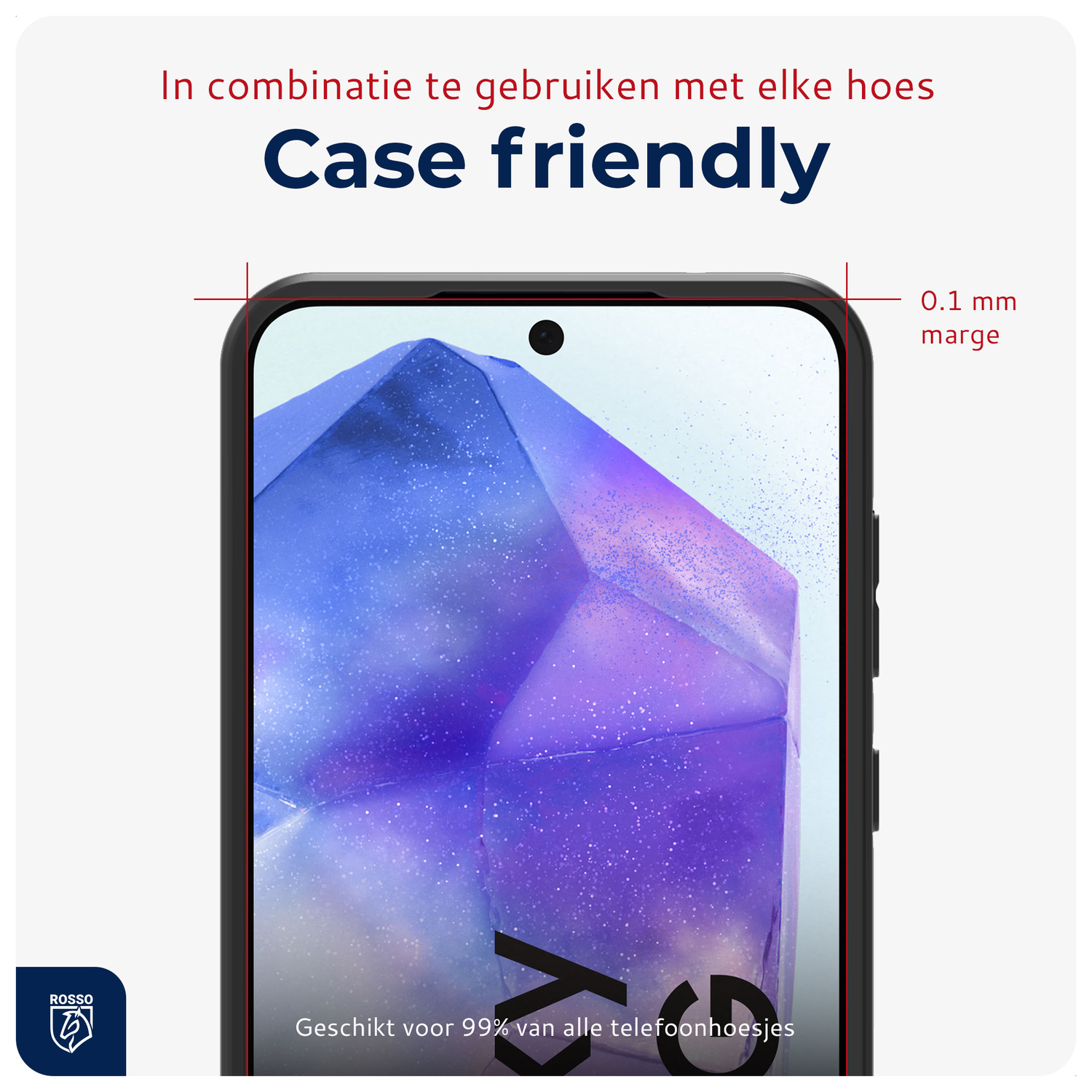 Rosso Samsung Galaxy A55 Tempered Glass met Installatietray (2-Pack) afbeelding 5