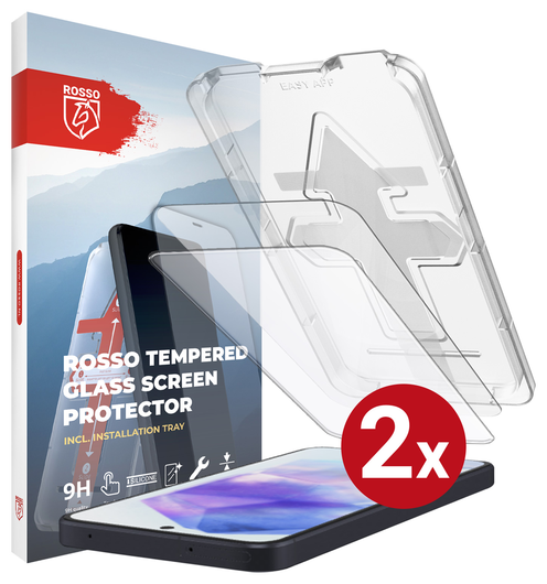 Rosso Samsung Galaxy A55 Tempered Glass met Installatietray (2-Pack) afbeelding 11