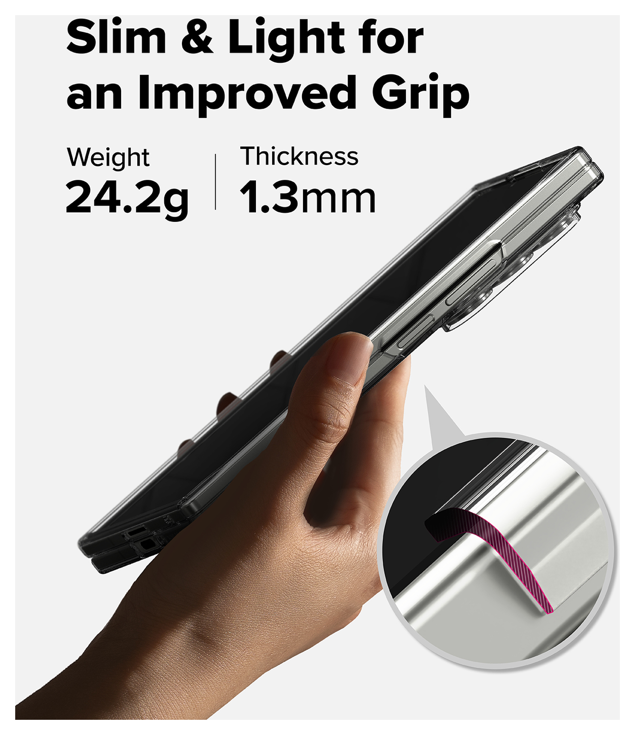 Ringke Slim Magnetic Samsung Galaxy Z Fold 7 Hoesje MagSafe Transparant afbeelding 7