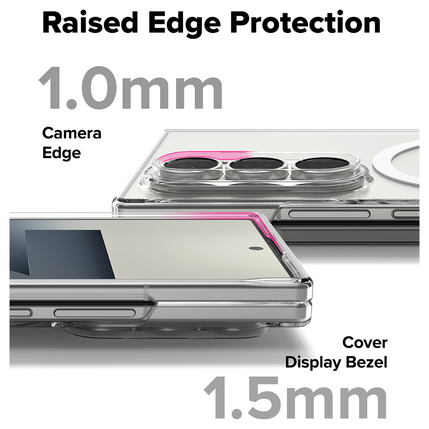 Ringke Slim Magnetic Samsung Galaxy Z Fold 7 Hoesje MagSafe Transparant afbeelding 8