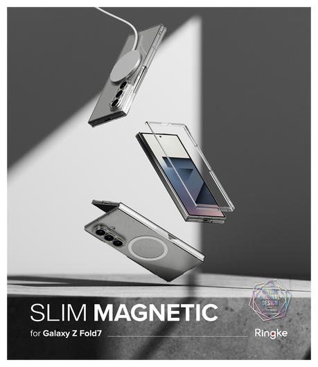 Ringke Slim Magnetic Samsung Galaxy Z Fold 7 Hoesje MagSafe Transparant afbeelding 16