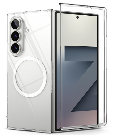 Ringke Slim Magnetic Samsung Galaxy Z Fold 7 Hoesje MagSafe Transparant afbeelding 2
