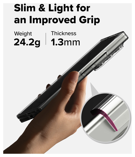Ringke Slim Magnetic Samsung Galaxy Z Fold 7 Hoesje MagSafe Transparant afbeelding 7