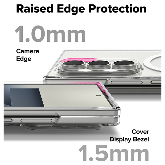 Ringke Slim Magnetic Samsung Galaxy Z Fold 7 Hoesje MagSafe Transparant afbeelding 8