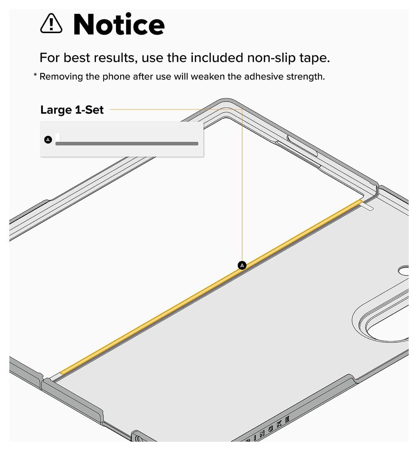 Ringke Fusion Samsung Galaxy Z Fold 7 Hoesje Back Cover Transparant afbeelding 10