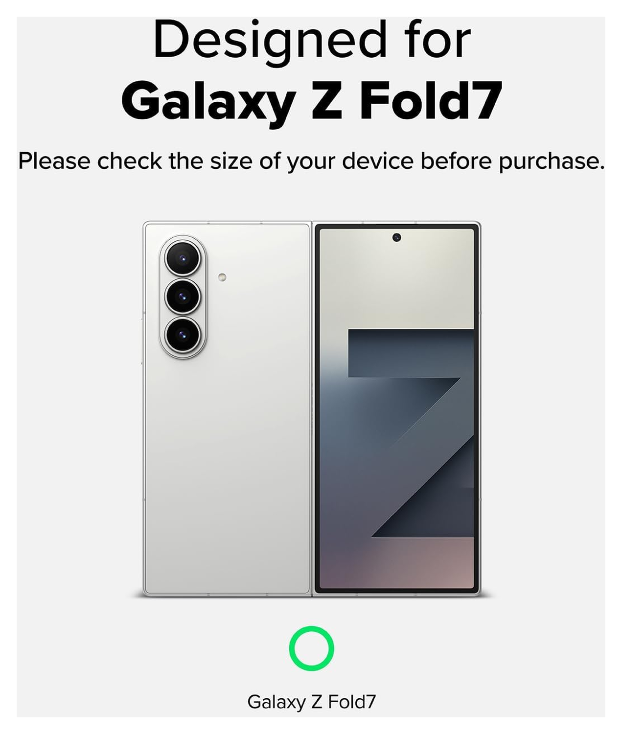Ringke Fusion Samsung Galaxy Z Fold 7 Hoesje Back Cover Transparant afbeelding 3
