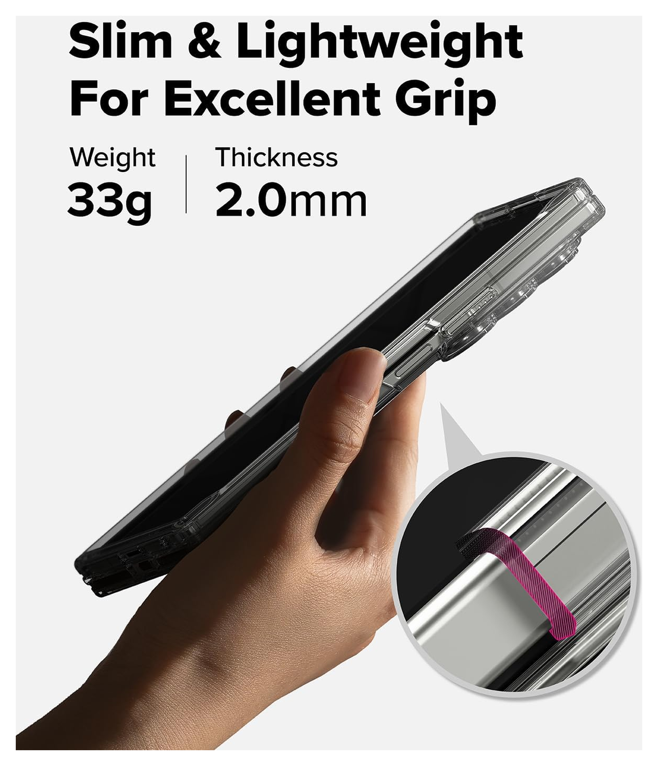 Ringke Fusion Samsung Galaxy Z Fold 7 Hoesje Back Cover Transparant afbeelding 8