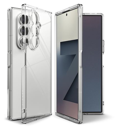 Ringke Fusion Samsung Galaxy Z Fold 7 Hoesje Back Cover Transparant afbeelding 2
