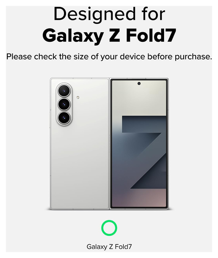 Ringke Fusion Samsung Galaxy Z Fold 7 Hoesje Back Cover Transparant afbeelding 3