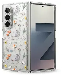 Ringke Fusion Design Samsung Galaxy Z Fold 7 Hoesje Back Cover Dry Flowers afbeelding