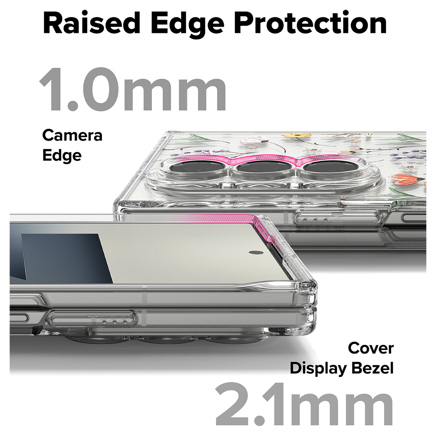 Ringke Fusion Design Samsung Galaxy Z Fold 7 Hoesje Back Cover Dry Flowers afbeelding 10