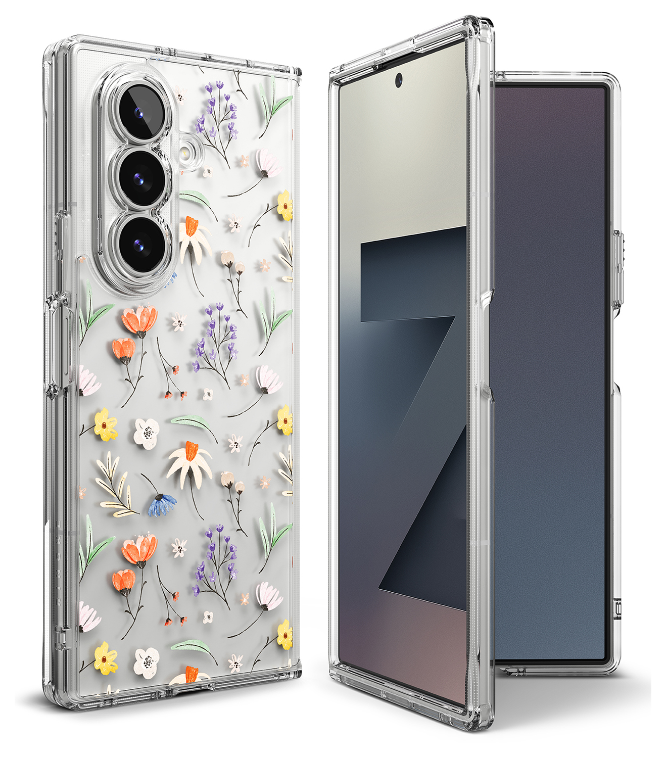 Ringke Fusion Design Samsung Galaxy Z Fold 7 Hoesje Back Cover Dry Flowers afbeelding 17