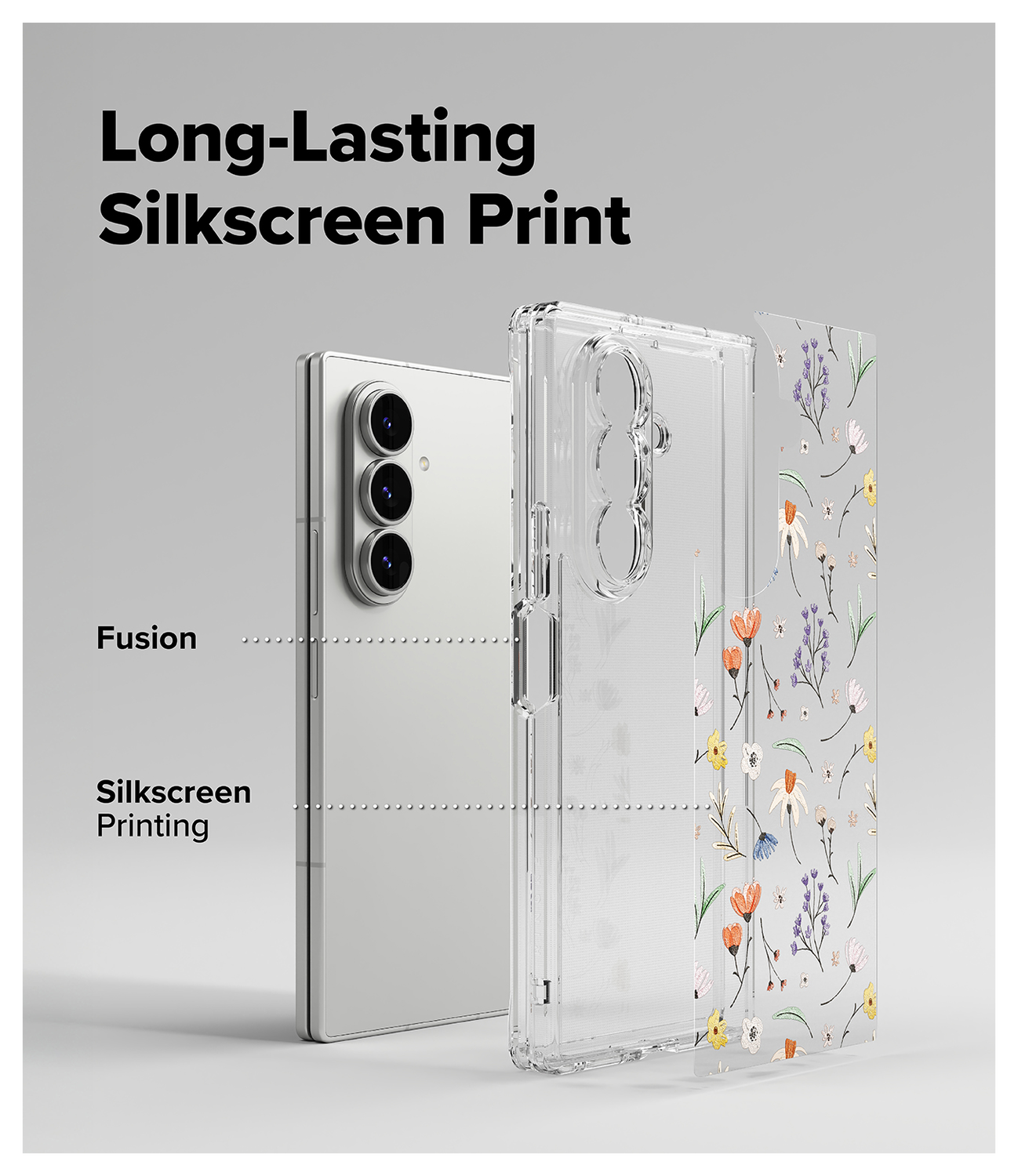 Ringke Fusion Design Samsung Galaxy Z Fold 7 Hoesje Back Cover Dry Flowers afbeelding 7