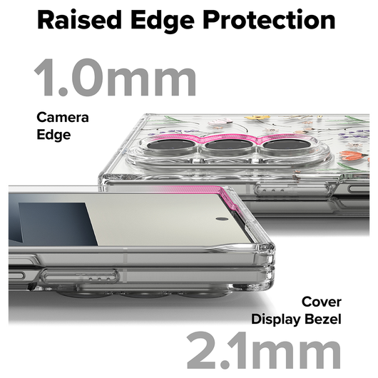 Ringke Fusion Design Samsung Galaxy Z Fold 7 Hoesje Back Cover Dry Flowers afbeelding 10