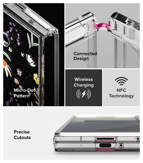 Ringke Fusion Design Samsung Galaxy Z Fold 7 Hoesje Back Cover Dry Flowers afbeelding 14