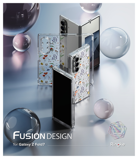 Ringke Fusion Design Samsung Galaxy Z Fold 7 Hoesje Back Cover Dry Flowers afbeelding 15