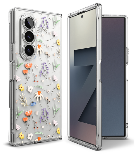 Ringke Fusion Design Samsung Galaxy Z Fold 7 Hoesje Back Cover Dry Flowers afbeelding 17