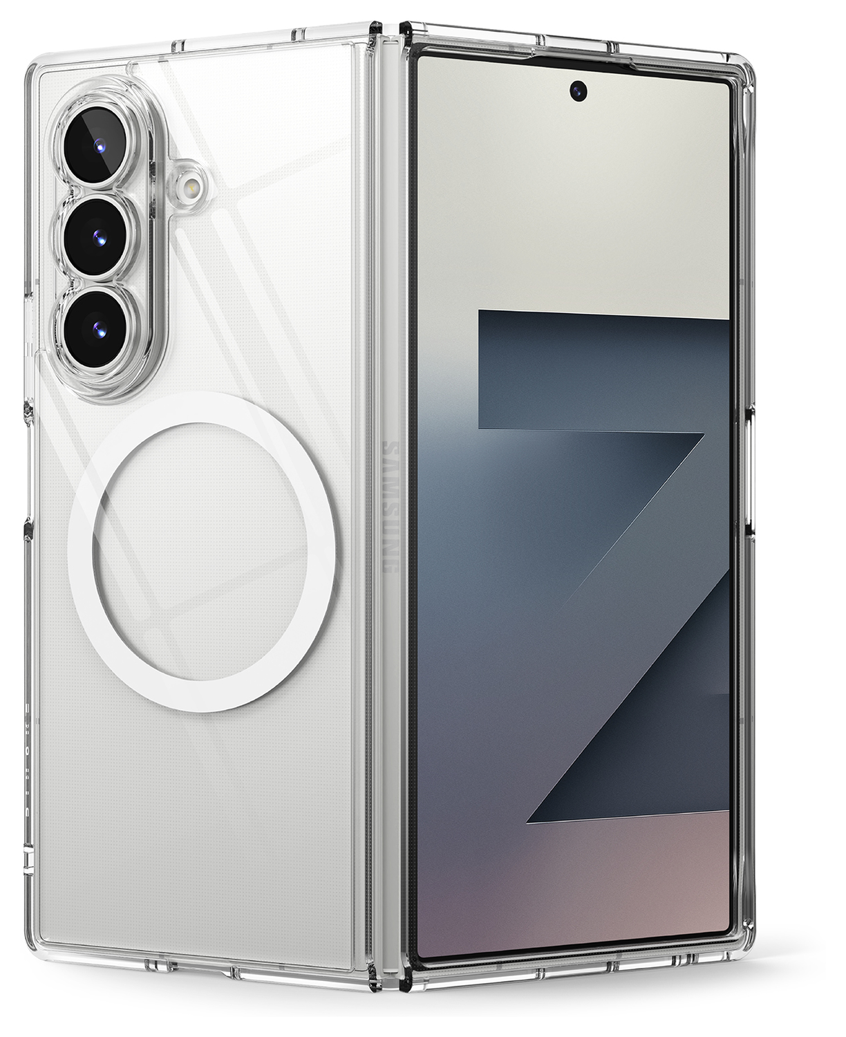 Ringke Fusion Magnetic Samsung Galaxy Z Fold 7 Hoesje MagSafe Transparant afbeelding 1