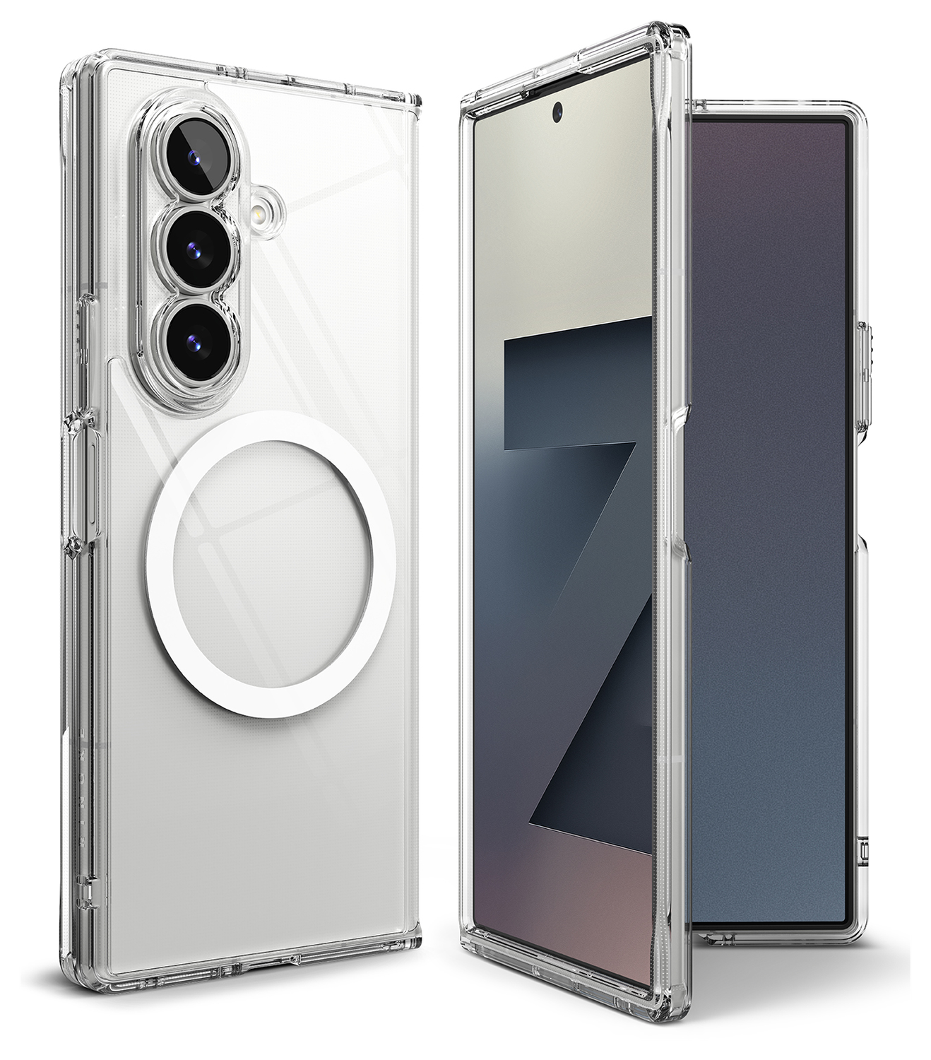 Ringke Fusion Magnetic Samsung Galaxy Z Fold 7 Hoesje MagSafe Transparant afbeelding 14