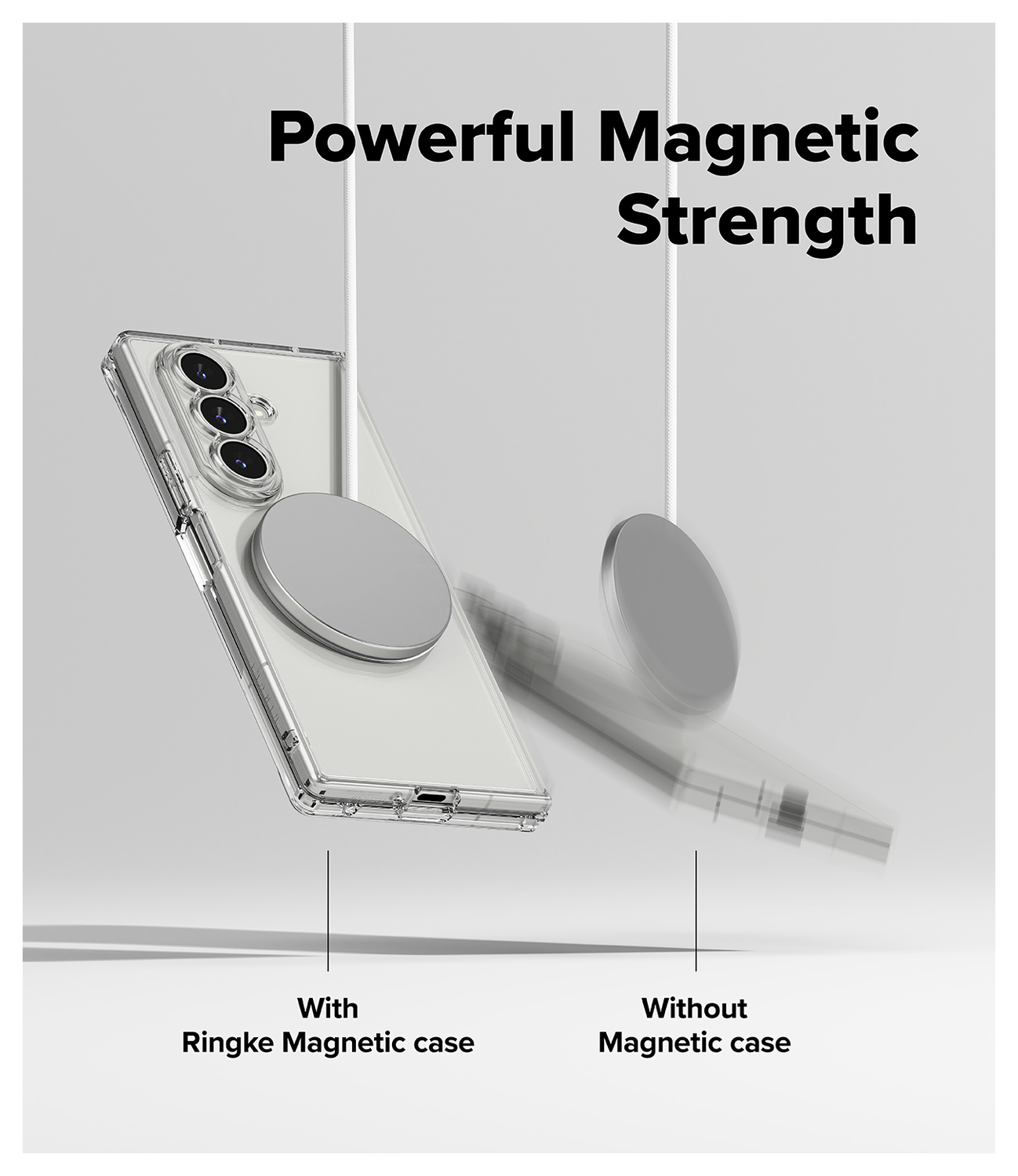 Ringke Fusion Magnetic Samsung Galaxy Z Fold 7 Hoesje MagSafe Transparant afbeelding 5