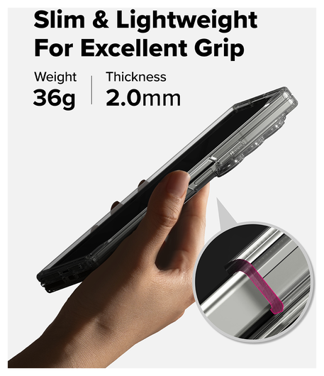 Ringke Fusion Magnetic Samsung Galaxy Z Fold 7 Hoesje MagSafe Transparant afbeelding 9